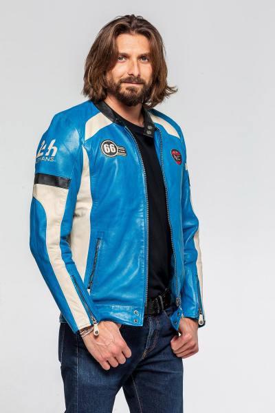 LE MANS Giubbotto uomo Shelby Sheep Crown in pelle montone ecru L 