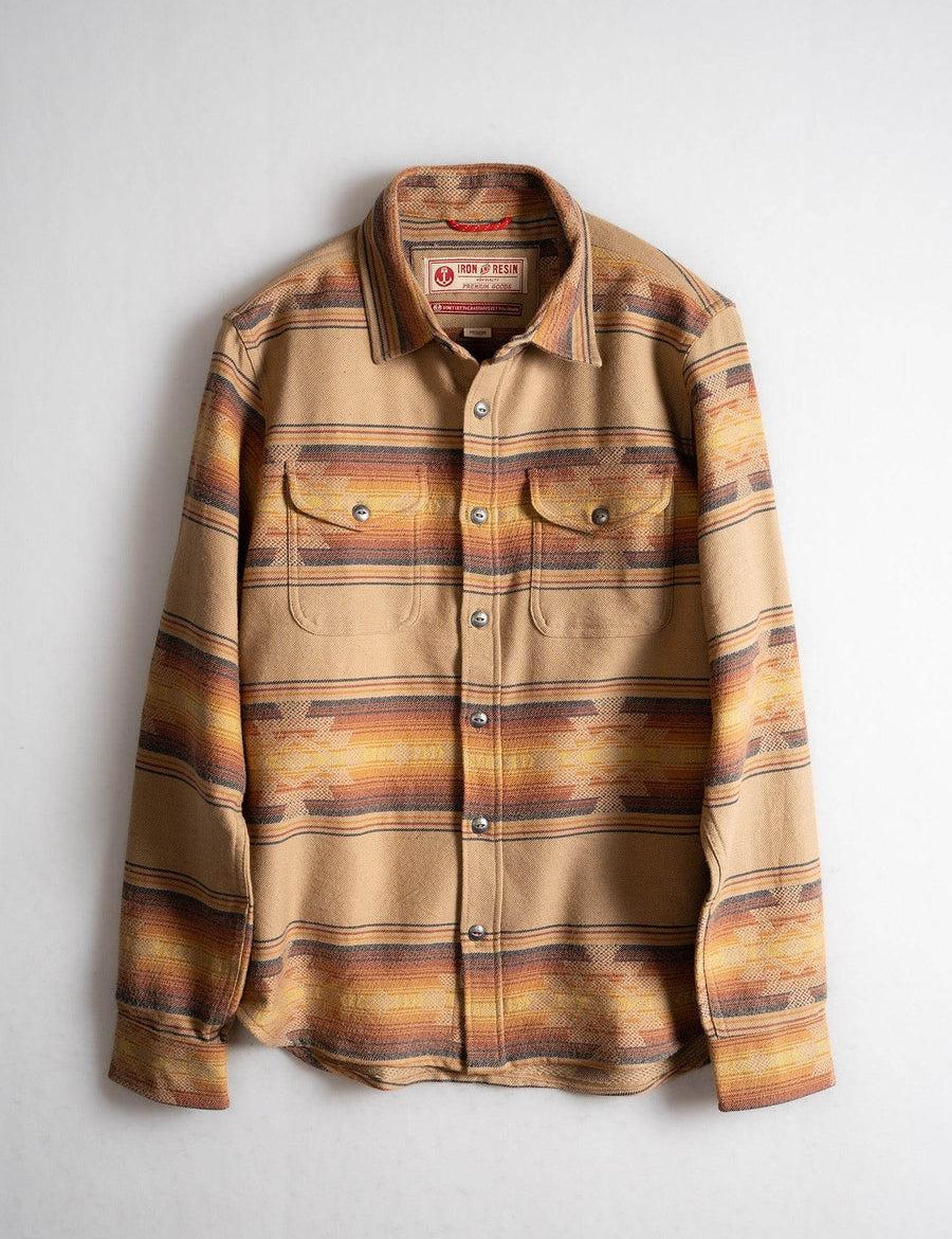 IRON AND RESIN Camicia uomo pesante in flanella Klamath 