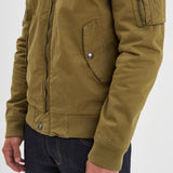 DAYTONA 73 Bomber uomo in cotone verde khaki Corpus 