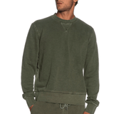 KEELING Felpa unisex in cotone Olive Sabah Crew girocollo 
