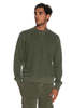Olive Sabah Crew Neck Unisex Cotton Sweatshirt