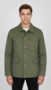 Veste saharienne homme en coton olive