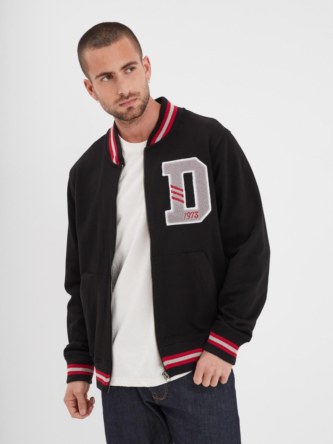 DAYTONA 73 Felpa uomo Burley nera 