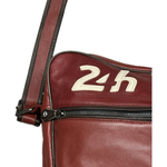 LE MANS Borsa messenger in pelle rossa Le Mans 