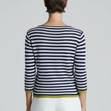 BE YOU GERALDINEALASIO Maglia Benedicta blu/bianco 