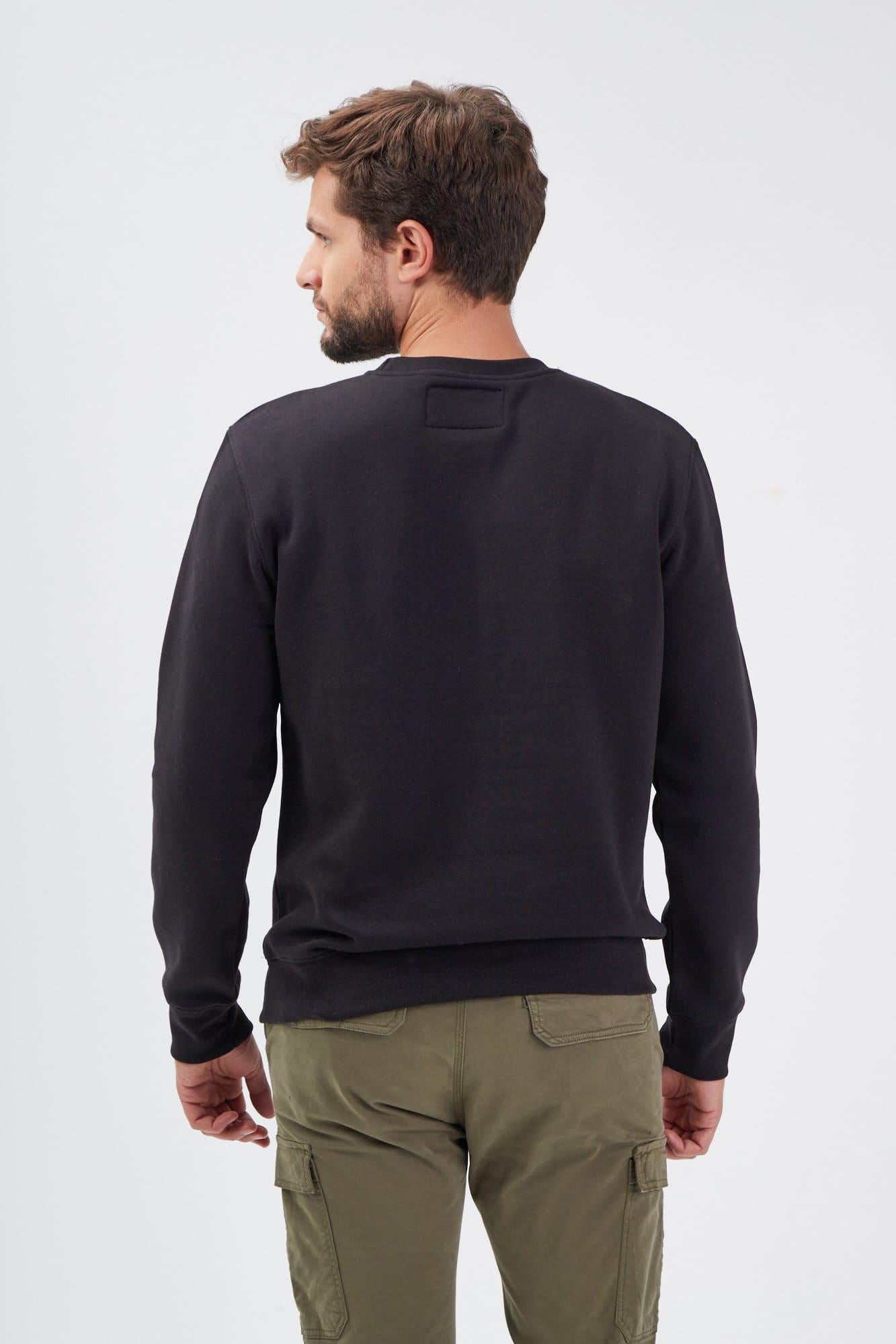 DAYTONA 73 Felpa Motorcycle Sweat Nera Uomo 