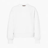 GOLDBERGH Felpa donna Relax girocollo in cotone bianca 