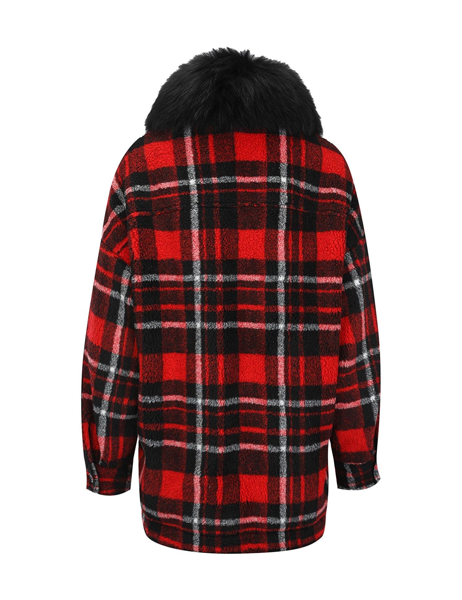 AVA ADORE Cappotto con colletto in pelliccia Murmasky 