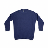 FRANCESCO PIERI MAGLIERIA Maglione girocollo in misto lana blu 