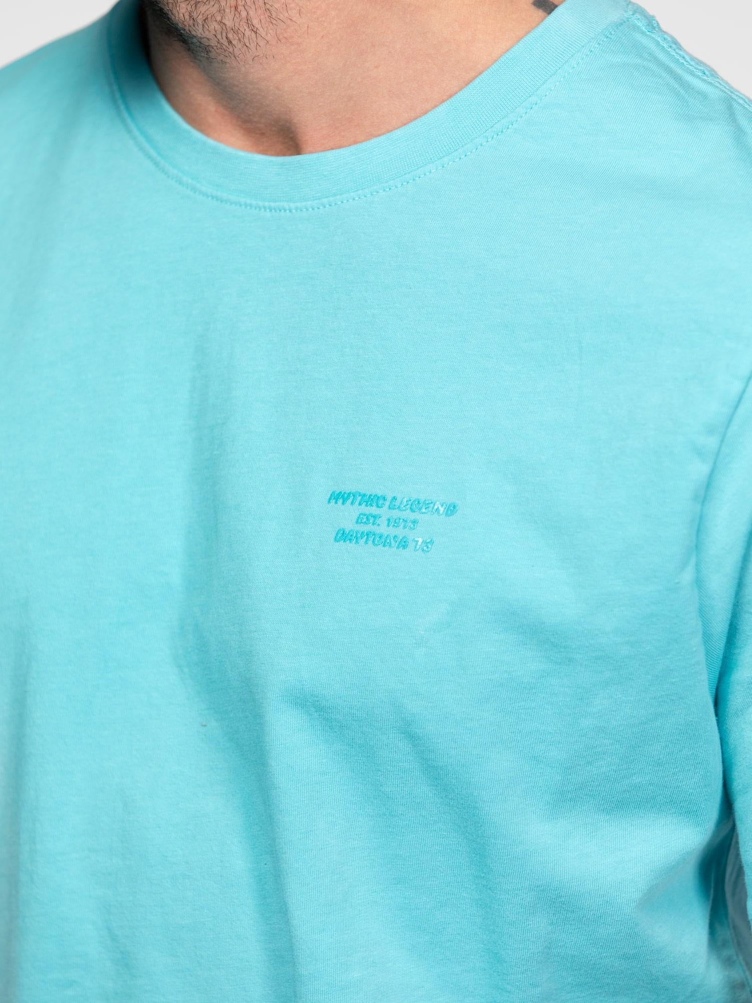 DAYTONA 73 T-shirt uomo Cedar girocollo azzurra 