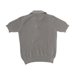 MASQ Polo unisex beige senza bottoni in cotone manica corta 