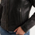DAYTONA 73 Giacca donna in pelle nera Walkora Black 