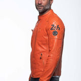 LE MANS Giubbotto uomo Duff4 Orange pelle montone 2XL 