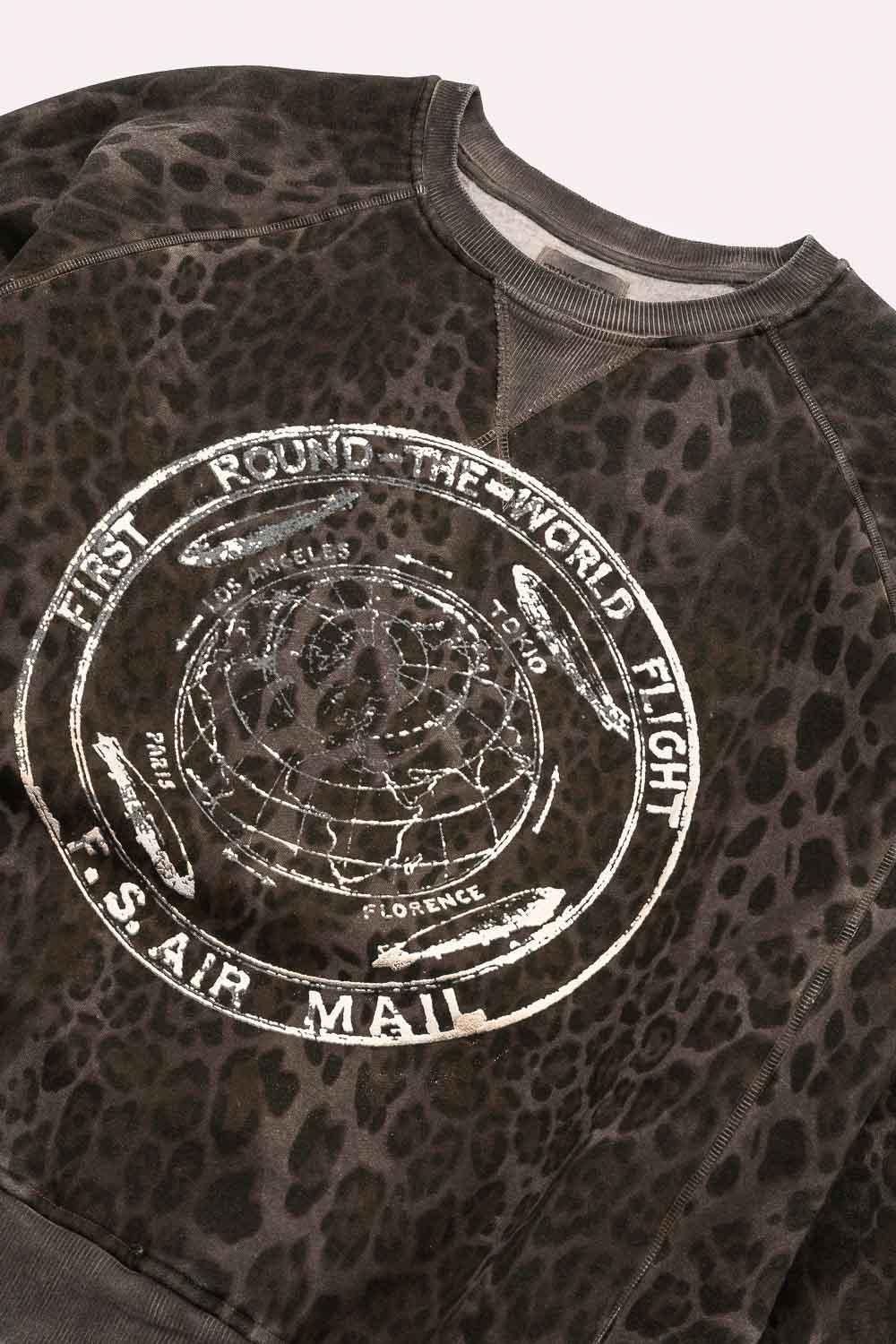 FRONT STREET Felpa girocollo donna Air Mail 