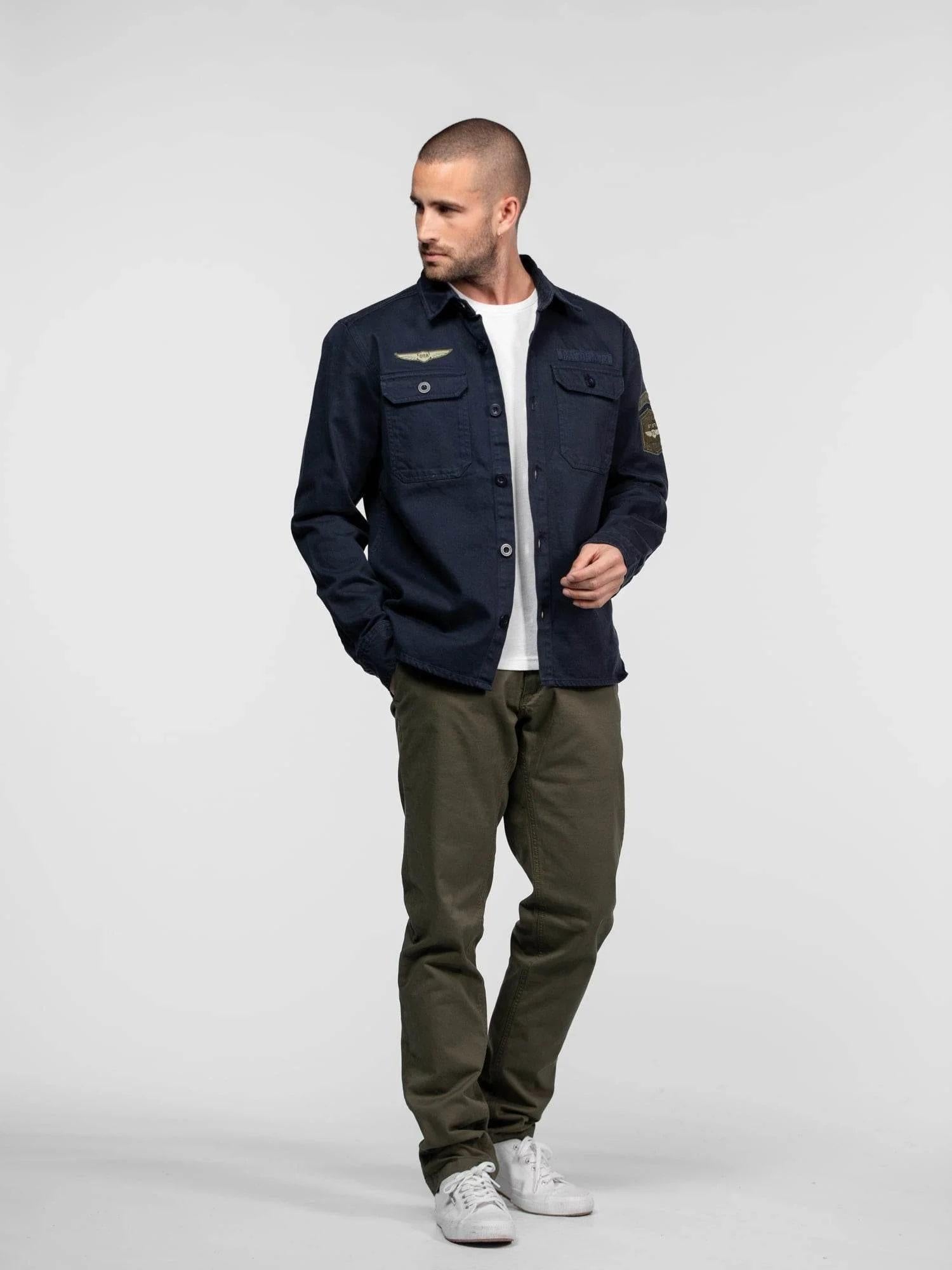 DAYTONA 73 Giacca uomo in denim blu Jefbull 