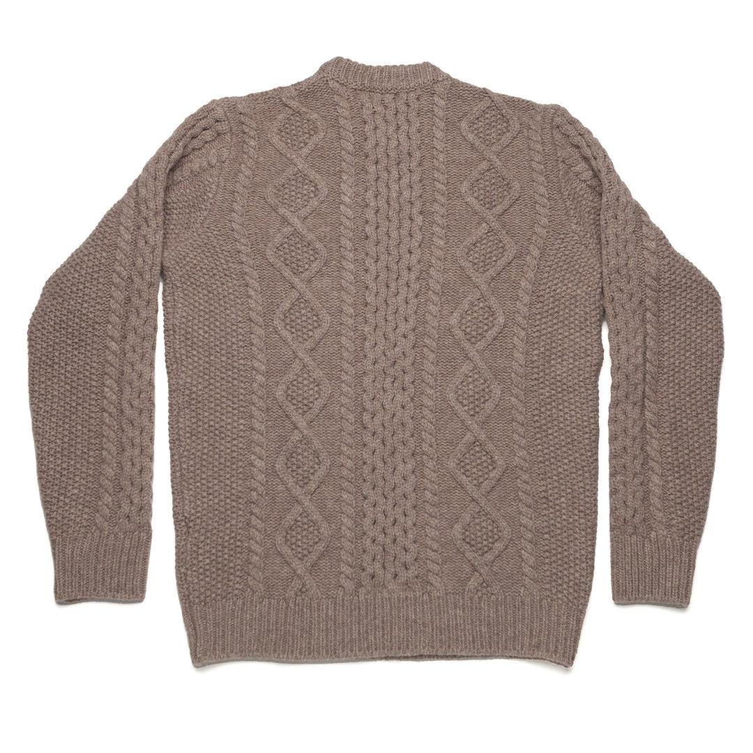 RAKKI Maglione girocollo uomo Walnut Melange 