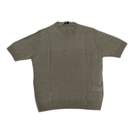 MASQ Maglia unisex beige manica corta in lino 