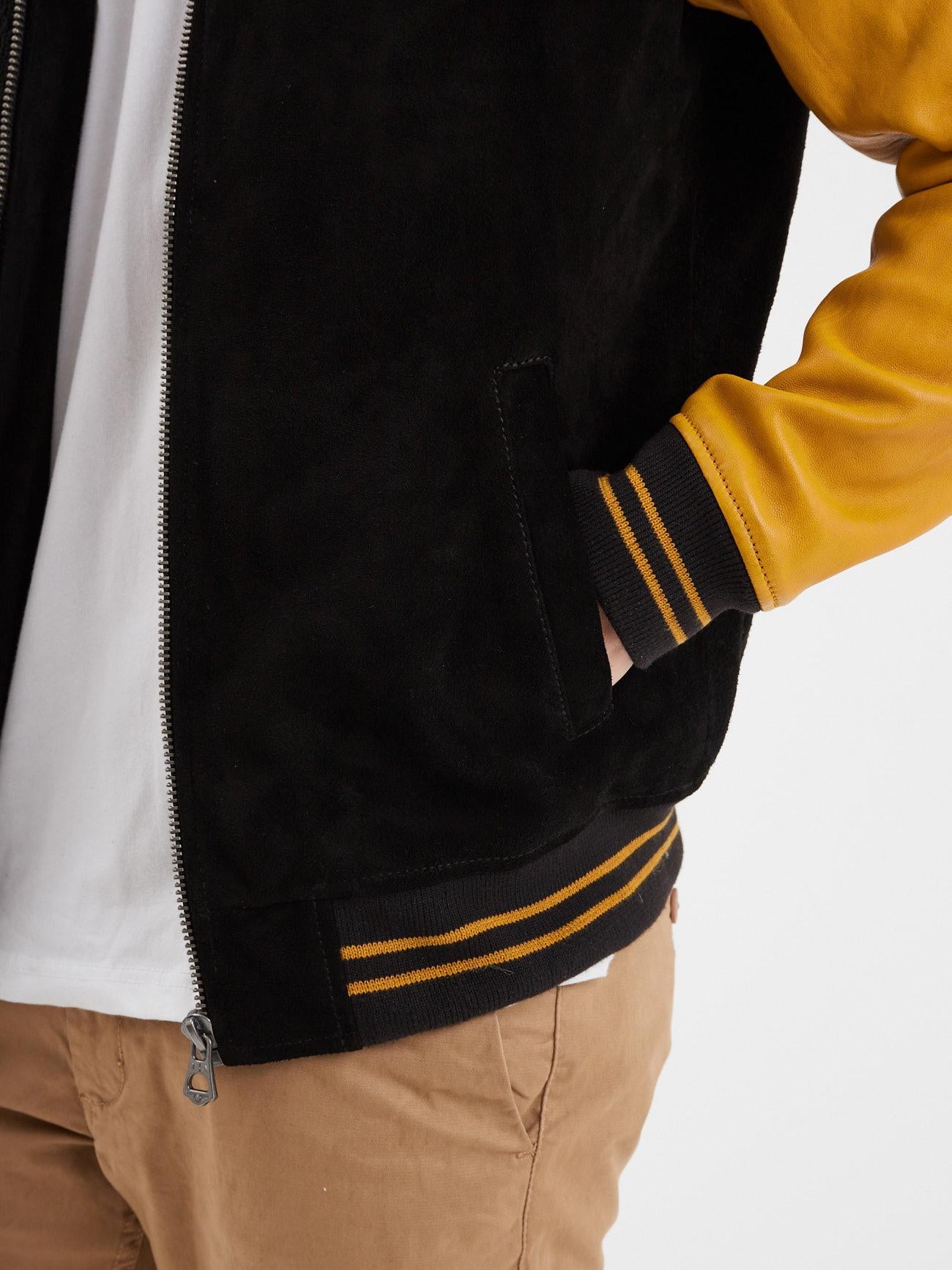 DAYTONA 73 Giacca Academy Buff Black & Yellow uomo 