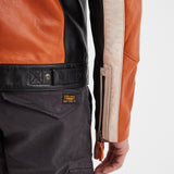 DAYTONA 73 Giacca in pelle arancione uomo Boller 